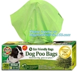 PE Compostable dog poop bag/ pet waste Bags, Leak Proof Dog Waste Poop Bags, Environment Friendly Compostable Dog Pet Po