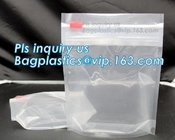 zipper/Zip lockkk poly bag with colored slider top, Quart plastic slider bag Storage Bags custom printed slider zip bags