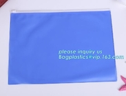 PVC A3 Document bags, file bags,stationery within mesh PVC clear plastic packaging waterproof zipper document bag/ durab