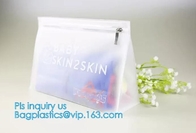 Promotional Plastic slider bag, bag for baby underwear packing, Resealable PE / PVC Slider Zip Lock Bags