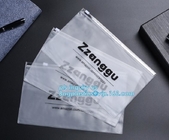 Clear Cosmetic Bags Vinyl Cosmetic Clothes Packaging Suited Frosted PVC / EVA