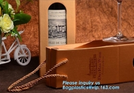 Eco-friendly cmyk gold color custom printing paper wine gift bag,promotional Paper Wine Bag/Gift Wine Bag for Wine custo