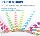Eco Friendly Disposable Dinnerware Biodegradable Paper Drinking Straw Paper Straw Bendy