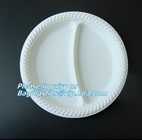 Food  Eco Friendly Dinnerware , Compartment Disposable Corn Starch Plates