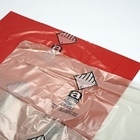 Disposable Autoclavable Biohazard Bags , Poly Black Garbage Bag Asbestos Removal