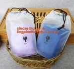 Cotton String Biodegradable Laundry Bags Custom Drawstring  Logo Printed