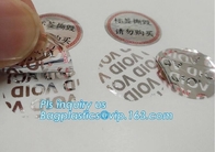 Broken Custom Void Seal Sticker Label Torn Invalid Security Label Tamper Proof