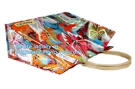 Pvc Travel Biodegradable Shopping Bags Drawstring Handle Handy Women Shopper Reusable Fashion Pvc Tote Bags