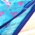 Backpack Slider Zipper Bags / Vase Drawstring Bag Waterproof PVC Header